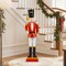 32.5" Large Metal Christmas Nutcracker with Hidden Storage Holiday Decoration for Home or Porch